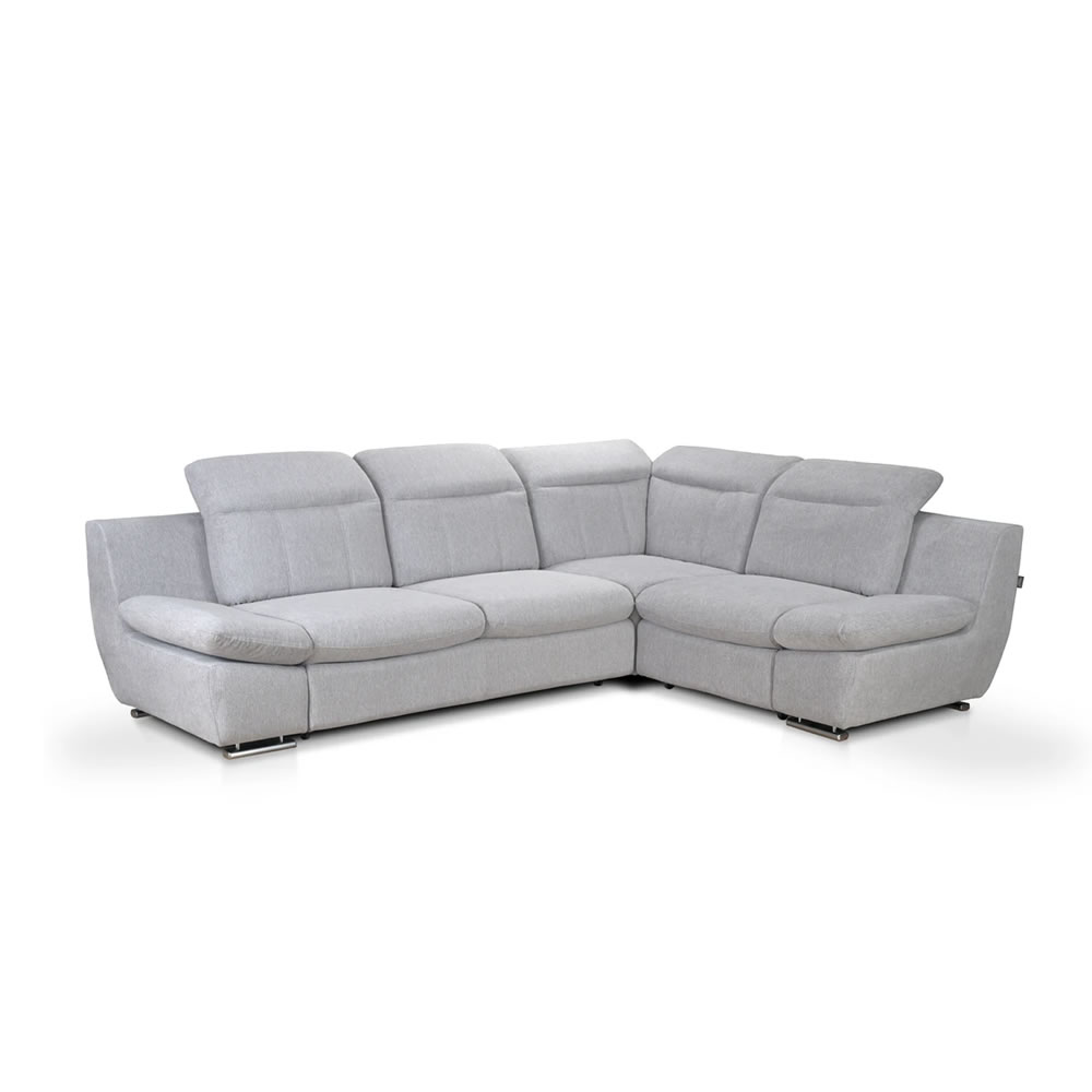 Colțar Extensibil cu Tetiere și Brațe Rabatabile Carlo – L290 x A222 x H80-104 cm
