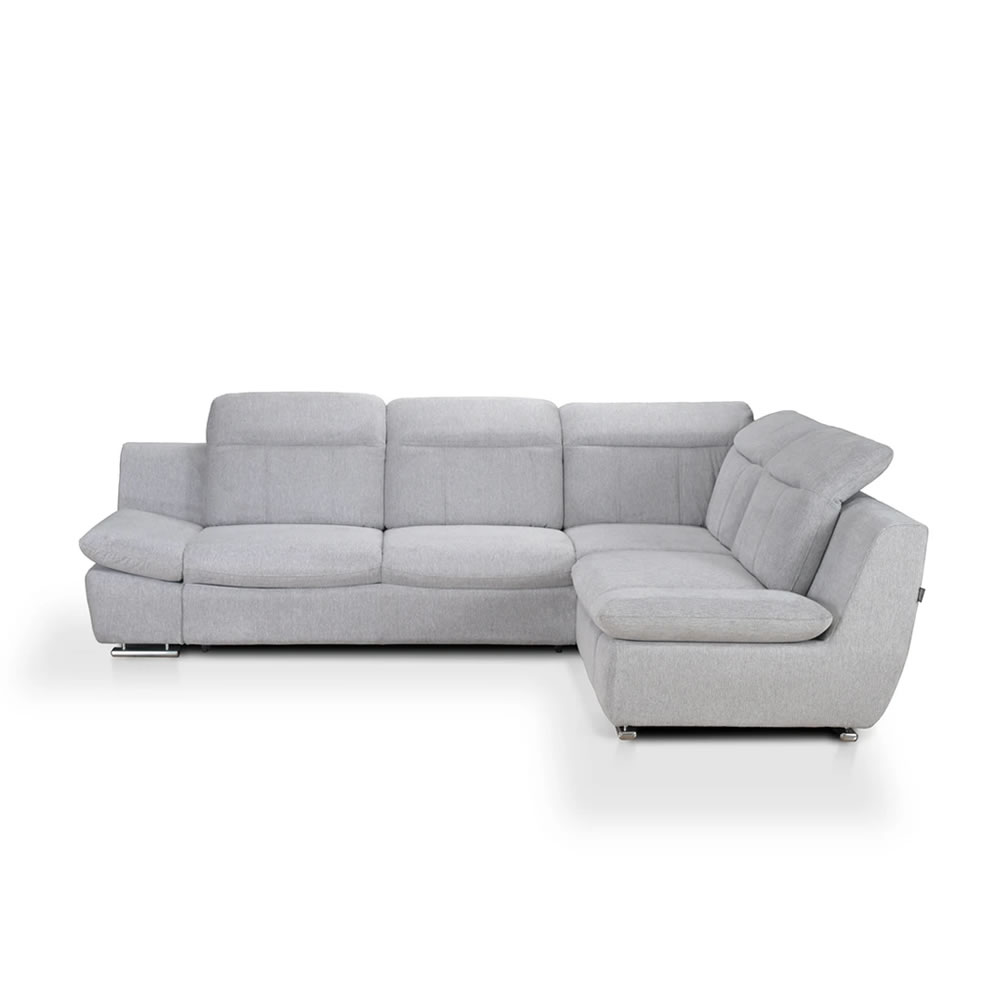 Canaepea de colt extensibilă cu Tetiere și Brațe Rabatabile Carlo – L290 x A222 x H80-104 cm