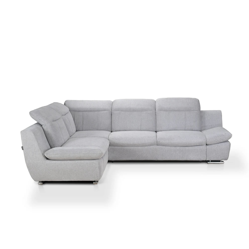 Canaepea de colt extensibilă cu Tetiere și Brațe Rabatabile Carlo – L290 x A222 x H80-104 cm