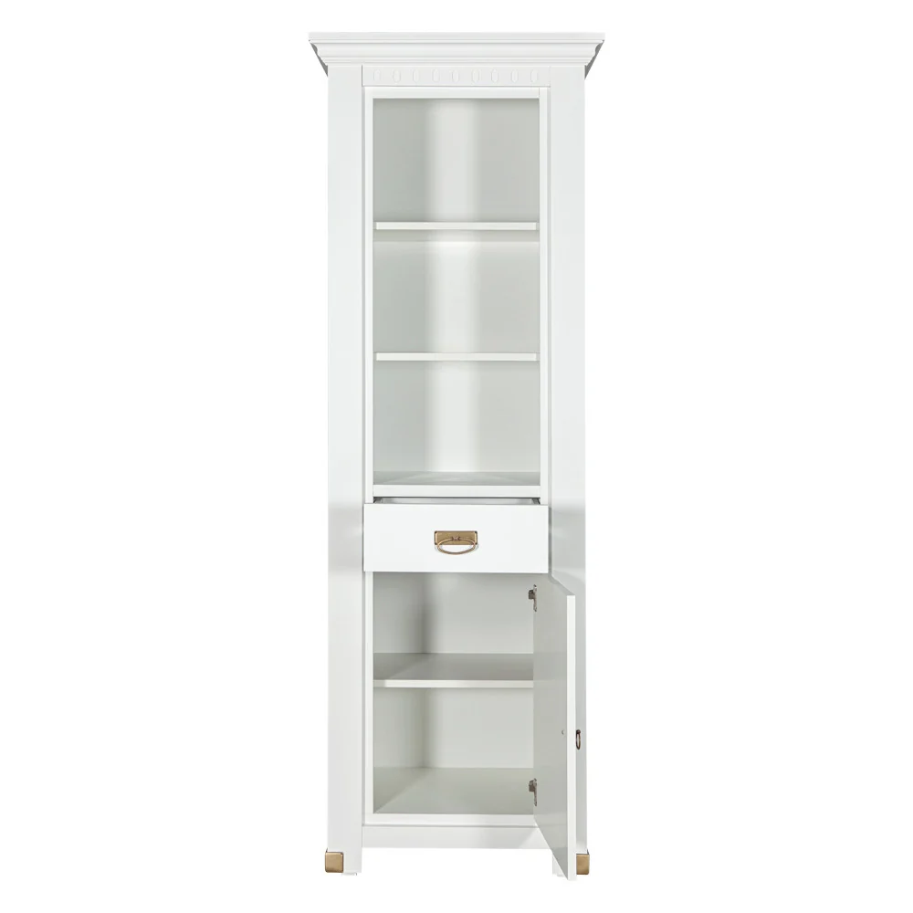 Biblioteca Saint Tropez Alb 1 Ușă 1 Sertar 69 cm | Mobila Edion