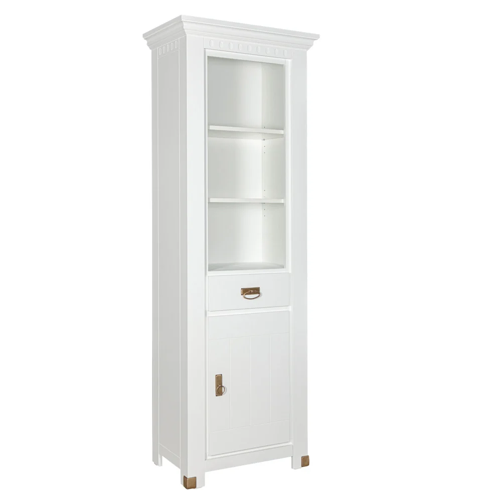 Biblioteca Saint Tropez Alb 1 Ușă 1 Sertar 69 cm - Living sau Birou