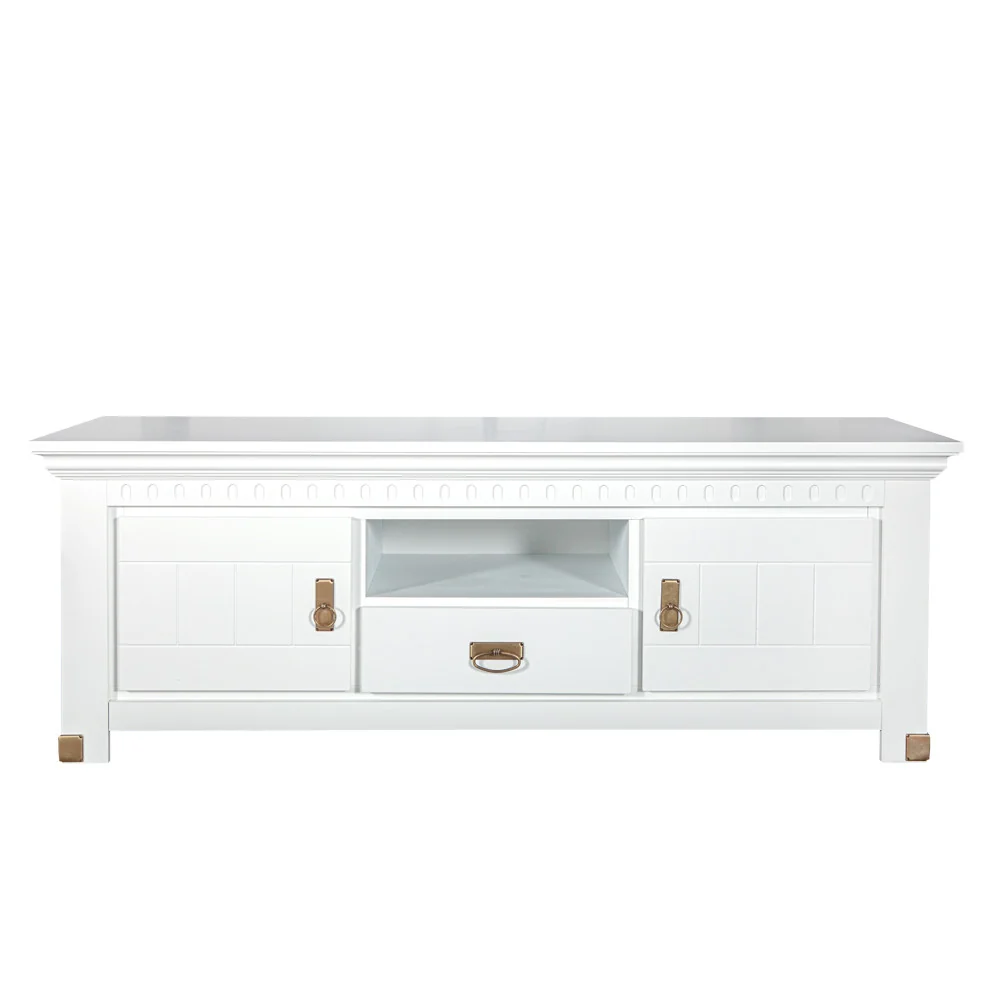 Comoda TV Saint Tropez Alb 160 cm | Mobila Edion