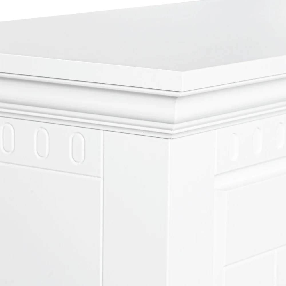 Comodă TV Saint Tropez Alb (160 x 49.6 x 58 cm) - imagine 5
