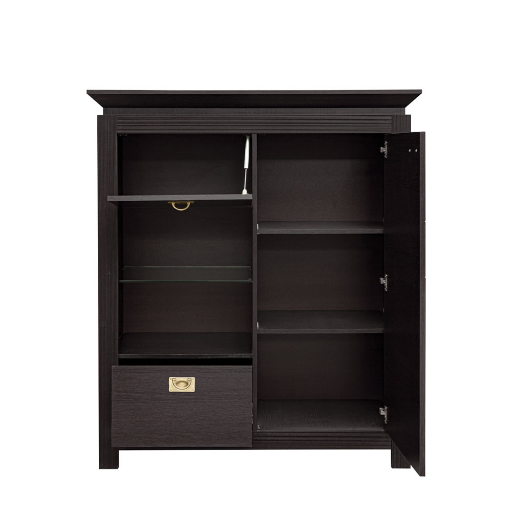 Comoda Bar Saigon Cantori Wenge 2 Uși 1 Sertar | Mobila Edion