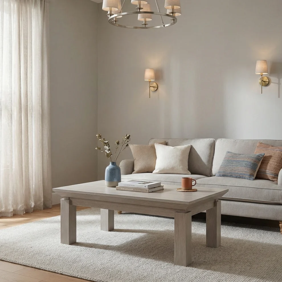 Masă Cafea Casablanca Loft Gri 120x75 cm | Mobila Edion
