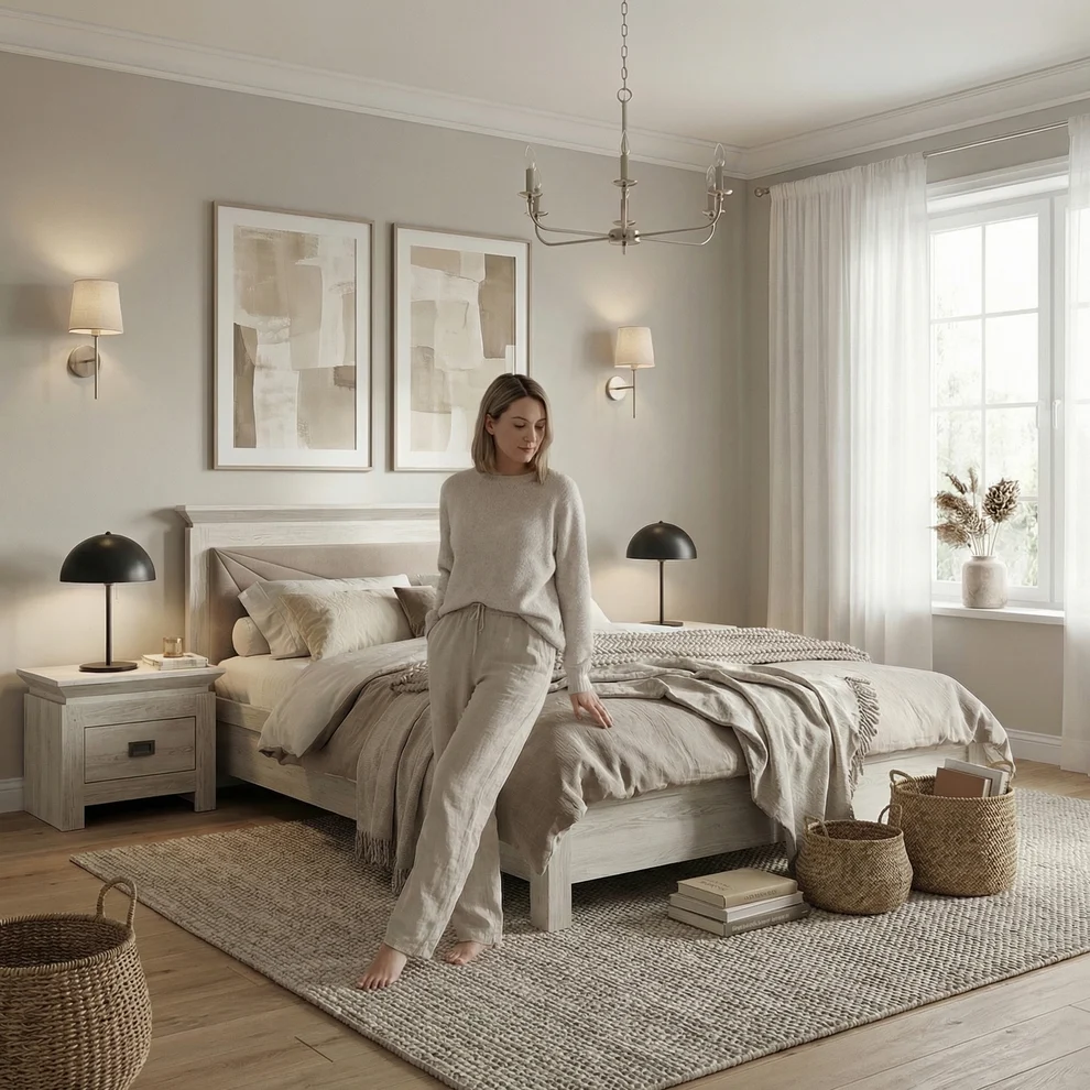 Pat Dormitor Casablanca Loft Gri | Mobila Edion