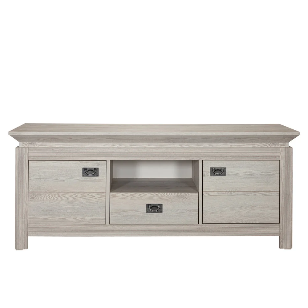 Comodă TV Casablanca Loft Gri 156 cm Soft Close | Mobila Edion