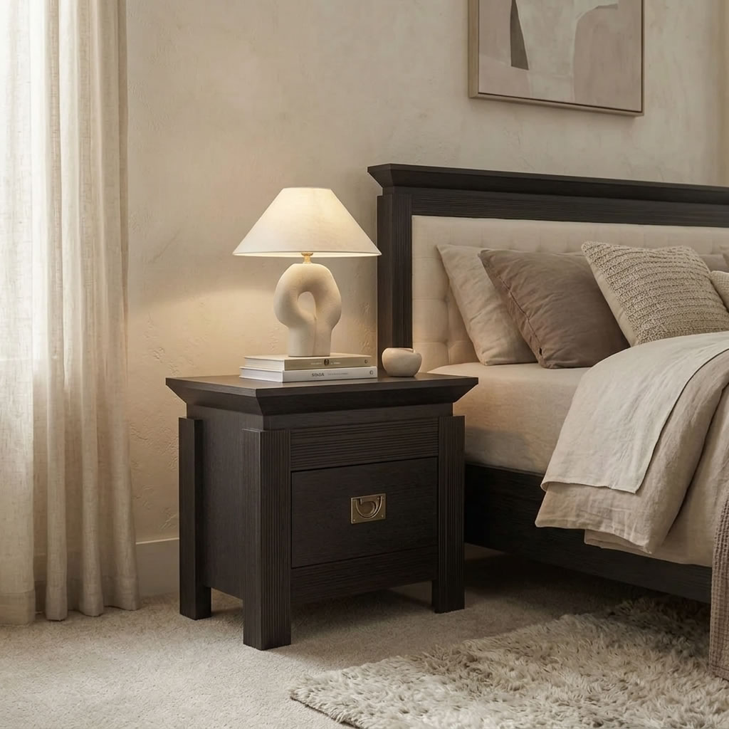 Noptiera Saigon Cantori cu 1 Sertar Wenge | Mobila Edion