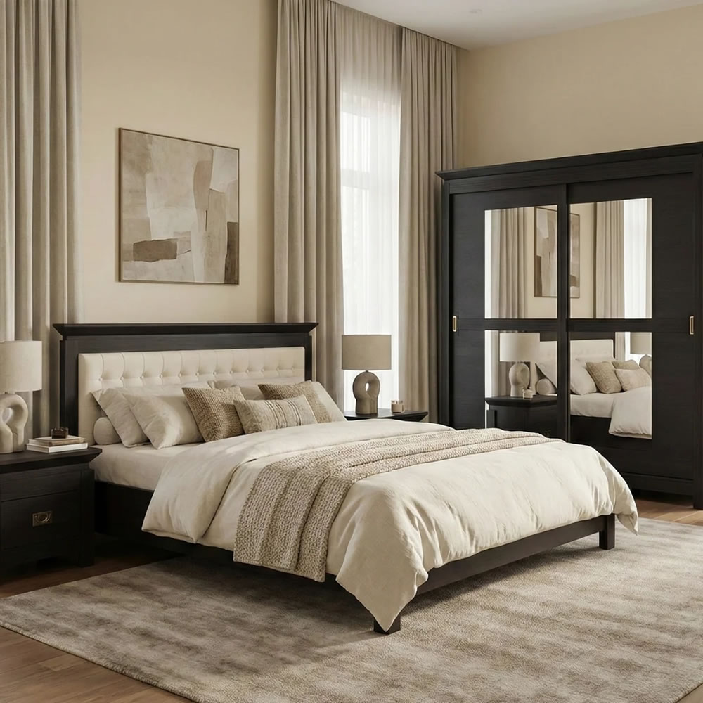 Set Dormitor Saigon Cantori – Pat 160, Dulap 210 | Mobila Edion