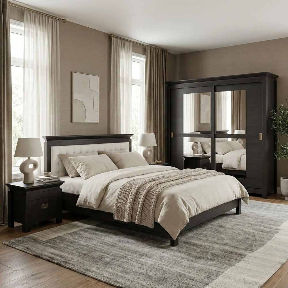 Set Dormitor Saigon Cantori – Pat 160, Dulap 210 | Mobila Edion