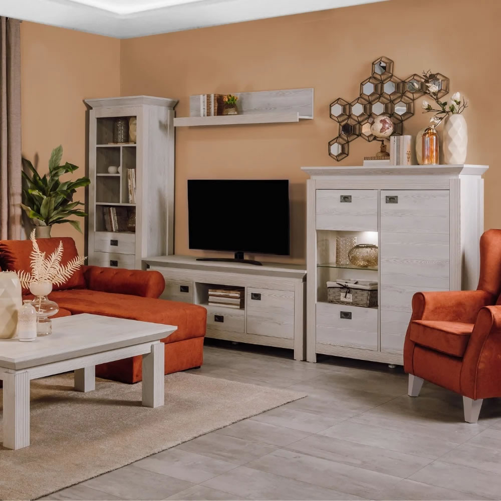Set Living Casablanca Loft Gri 340 cm | Mobila Edion