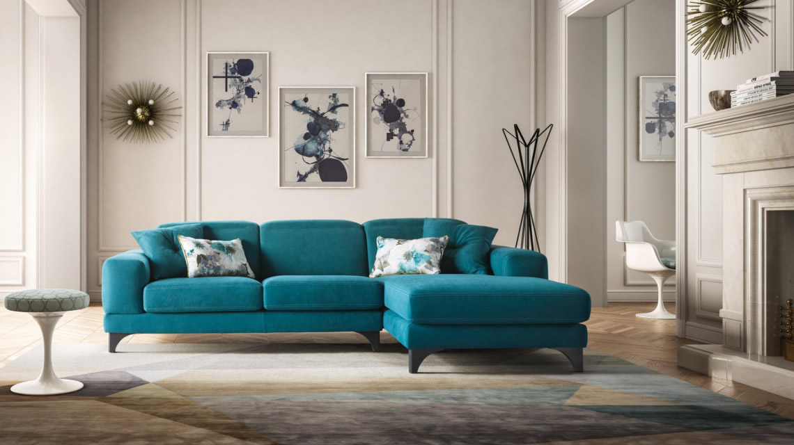 canapea coltar cu sezlong harvey_dreapta Canapele Modulare cu 50% Reducere