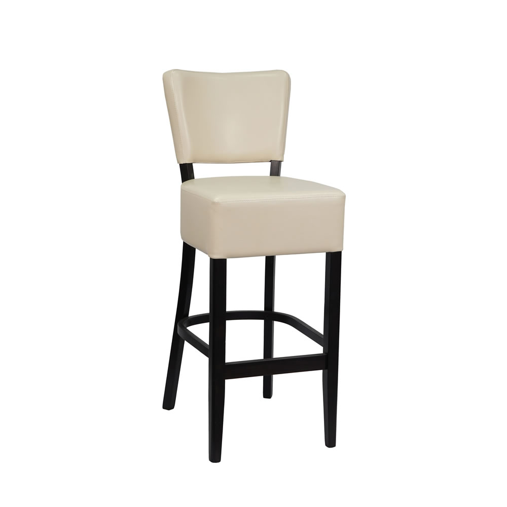 Scaun de Bar cu Spătar Rome Lemn Masiv Fag | Personalizabil | Mobila Edion