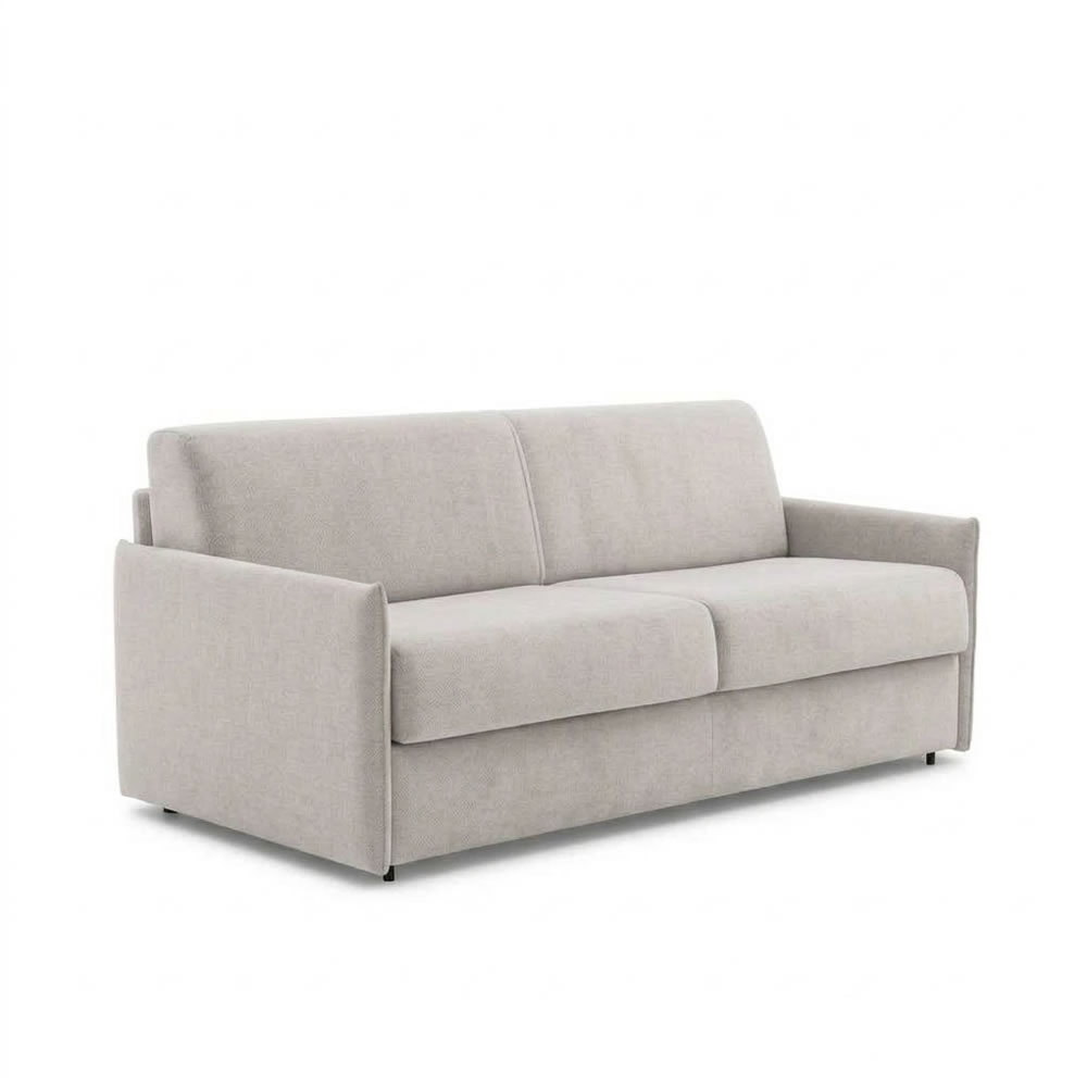 Canapea 3 Locuri Naxos Stofa Bej - Saltea 160 cm | Mobila Edion